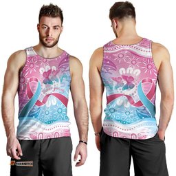 Australia Hereditary Cancer Awareness Men Tank Top Never Give Up LT05