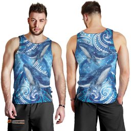 New Zealand Humpback Whale Matariki Men Tank Top Maori New Year Taniko Niho Taniwha LT14