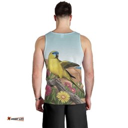 Australia Rock Parrot Men Tank Top Pigface Carpobrotus Rocky Island Vibes LT14