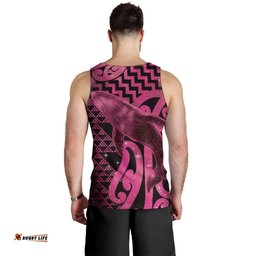 Humpback Whale Matariki New Zealand Men Tank Top NZ Maori Paikea Poutama Luxury Pink LT14