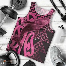 Humpback Whale Matariki New Zealand Men Tank Top NZ Maori Paikea Poutama Luxury Pink LT14