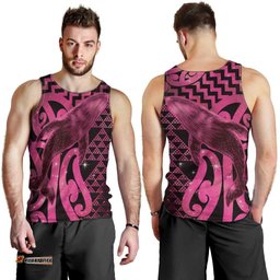 Humpback Whale Matariki New Zealand Men Tank Top NZ Maori Paikea Poutama Luxury Pink LT14