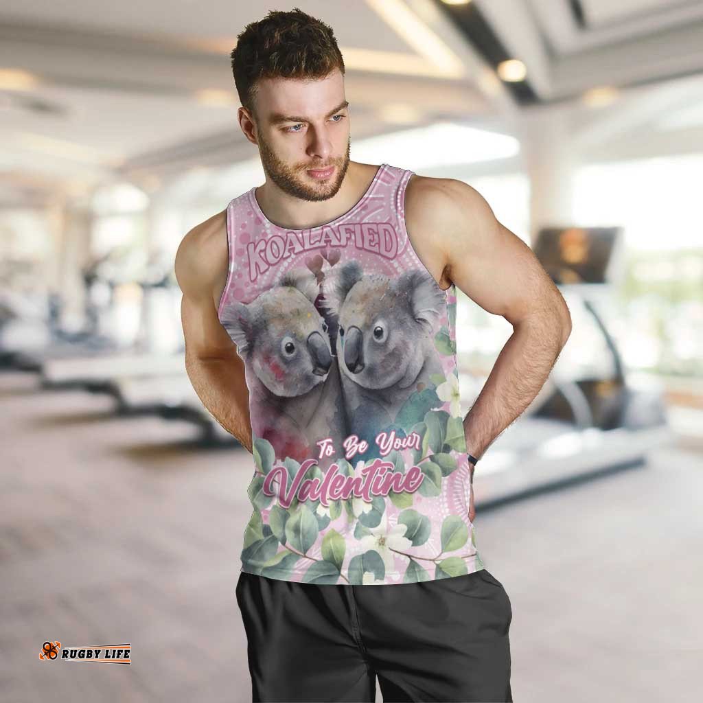 Australia Koala Valentine's Day Men Tank Top Koalified To Be Your Valentine LT14