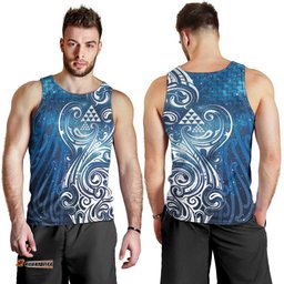 Matariki Galaxy Men Tank Top Maori Taniko Pattern LT9
