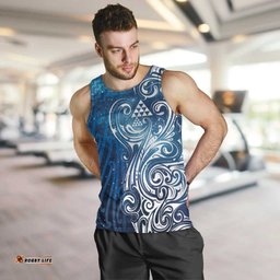 Matariki Galaxy Men Tank Top Maori Taniko Pattern LT9