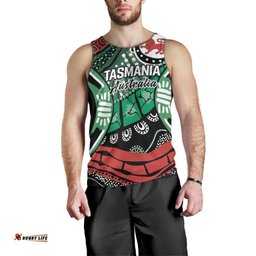 Australia Tasmania State Men Tank Top Ubertas et Fidelitas LT9