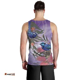 Australia Splendid Fairy Wren on Eucalyptus Men Tank Top Epilepsy Awareness LT7