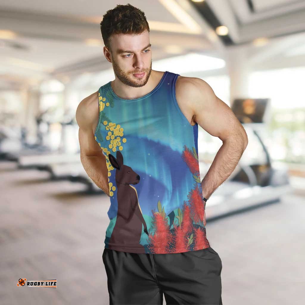 Australia Northern Lights Scenery Men Tank Top LT7