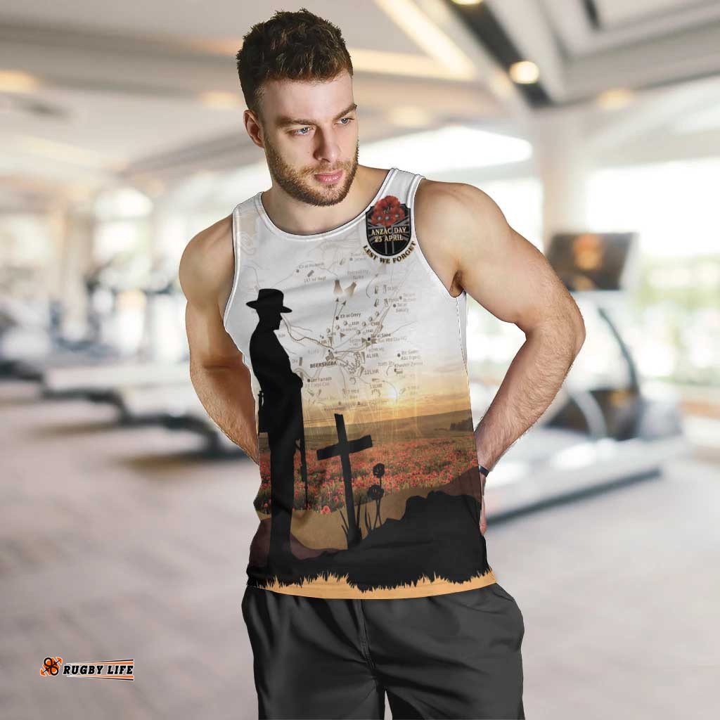 Australia And New Zealand ANZAC Day Men Tank Top Battle Of Beersheba LT05