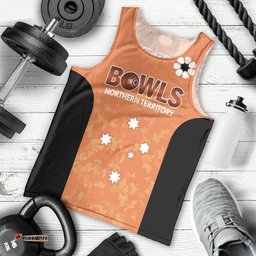 Australian Northern Territory Lawn Bowls Custom Men Tank Top Aussie Minimalist Style LT9