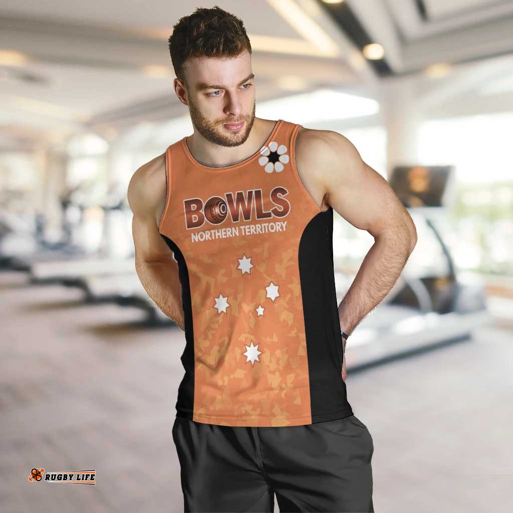 Australian Northern Territory Lawn Bowls Custom Men Tank Top Aussie Minimalist Style LT9