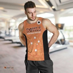 Australian Northern Territory Lawn Bowls Custom Men Tank Top Aussie Minimalist Style LT9