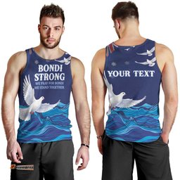 Bondi Beach Pray For Australia Personalised Men Tank Top LT9
