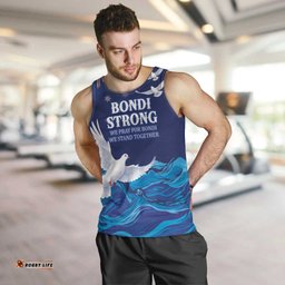 Bondi Beach Pray For Australia Personalised Men Tank Top LT9