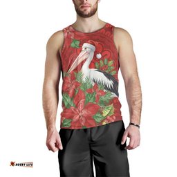 Australian Pelican Men Tank Top Aboriginal Inspired Christmas LT9