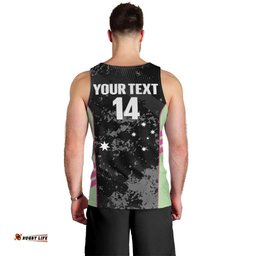 Custom Australia Matildas 2026 Men Tank Top Come On Aussie Grunge Style LT14
