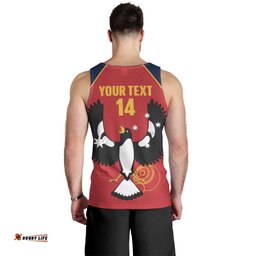 Custom South Australia Bowls Men Tank Top Go Champions SA Piping Shrike LT14