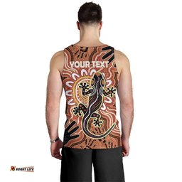 Personalised Australia Lizard NAIDOC Week 2026 Men Tank Top 50 Years of Deadly Aboriginal Art LT14