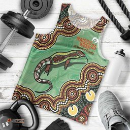 Personalised Australia Goanna NAIDOC Week 2026 Men Tank Top 50 Years of Deadly Aboriginal Art LT14