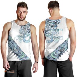 Kahui Whetu Paua shell Kowhaiwhai Taniko Personalised Men Tank Top Taniwha Maori Tribal Style LT9