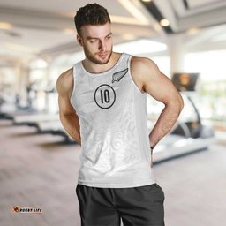 Custom New Zealand Football Men Tank Top The Whites-Sporty T90 Style LT03