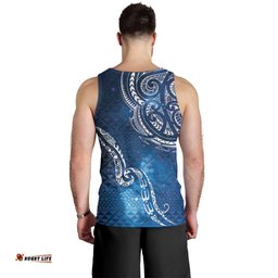 Matariki Galaxy Men Tank Top New Zealand Map Maori Pattern LT9