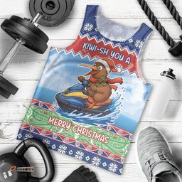 New Zealand Christmas Men Tank Top Funny Jet Ride Kiwi Xmas LT05