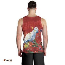 Merry Cocka-mas Men Tank Top Australia Christmas Red Art LT9