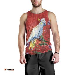 Merry Cocka-mas Men Tank Top Australia Christmas Red Art LT9