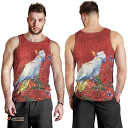 Merry Cocka-mas Men Tank Top Australia Christmas Red Art LT9