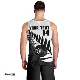 New Zealand Lawn Bowls Custom Men Tank Top Aotearoa Silver Fern LT14