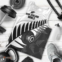 New Zealand Lawn Bowls Custom Men Tank Top Aotearoa Silver Fern LT14