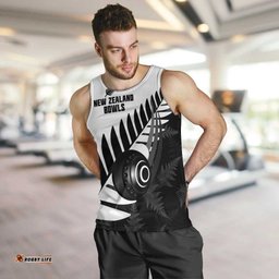 New Zealand Lawn Bowls Custom Men Tank Top Aotearoa Silver Fern LT14