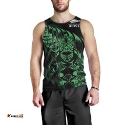 New Zealand Lawn Bowls Custom Men Tank Top Green Maori Warrior Tribal Silver Fern LT9