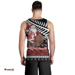 New Zealand Kiwi Santa Christmas Men Tank Top He Wairua Kirihimete LT9