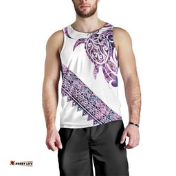 Mawhero Paua shell Kowhaiwhai Taniko Personalised Men Tank Top Turtle Tattoo Maori Tribal Style LT9