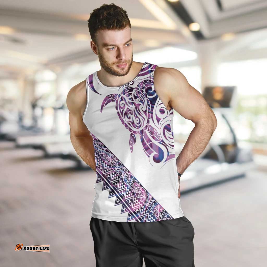 Mawhero Paua shell Kowhaiwhai Taniko Personalised Men Tank Top Turtle Tattoo Maori Tribal Style LT9