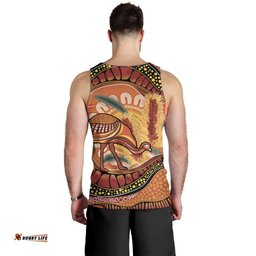Indigenous Emu Australia Men Tank Top Australian Bottlebrushes Aboriginal Art Proud LT14