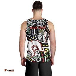NAIDOC 50 Years of Deadly Personalised Men Tank Top Aboriginal Dot Art LT9
