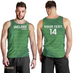 Custom Ireland Cricket Men Tank Top Irish Celtic Knot - National Color LT14
