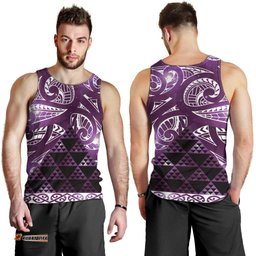 Matariki New Zealand Men Tank Top NZ Niho Taniwha Maori New Year Purple Galaxy LT14