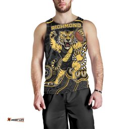 Custom Richmond Football Men Tank Top Aboriginal Dot Art Pattern DT05