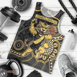 Custom Richmond Football Men Tank Top Aboriginal Dot Art Pattern DT05