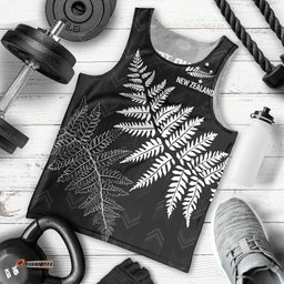 New Zealand Lawn Bowls Personalized Men Tank Top Wrap-Around Silver Fern LT7