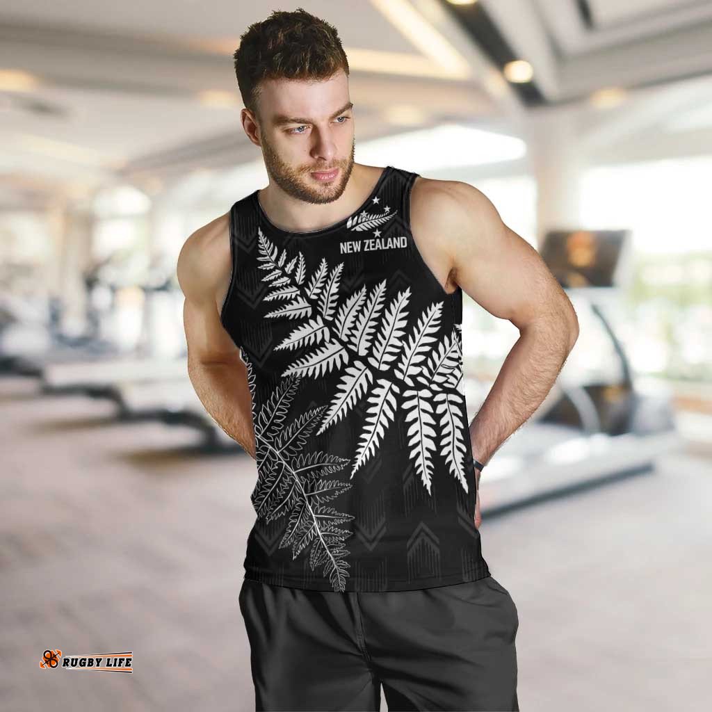 New Zealand Lawn Bowls Personalized Men Tank Top Wrap-Around Silver Fern LT7