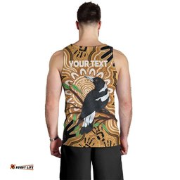 Personalised Australia Magpie NAIDOC Week 2026 Men Tank Top 50 Years of Deadly Aboriginal Art LT14