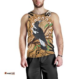 Personalised Australia Magpie NAIDOC Week 2026 Men Tank Top 50 Years of Deadly Aboriginal Art LT14