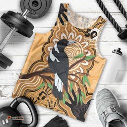 Personalised Australia Magpie NAIDOC Week 2026 Men Tank Top 50 Years of Deadly Aboriginal Art LT14
