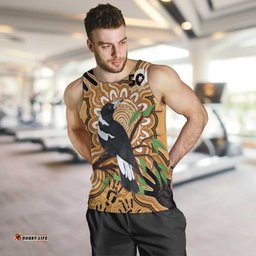 Personalised Australia Magpie NAIDOC Week 2026 Men Tank Top 50 Years of Deadly Aboriginal Art LT14