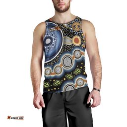 NAIDOC Deadly 50 Years Men Tank Top Aboriginal and Torres Strait Islander LT9
